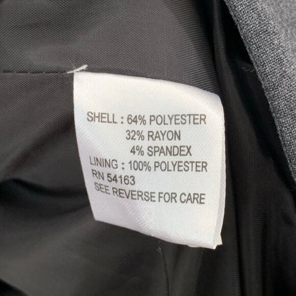 NWT Calvin Klein Jacket Womens 12 Large Longline Charcoal Gray Careerwear Office - Picture 8 of 14